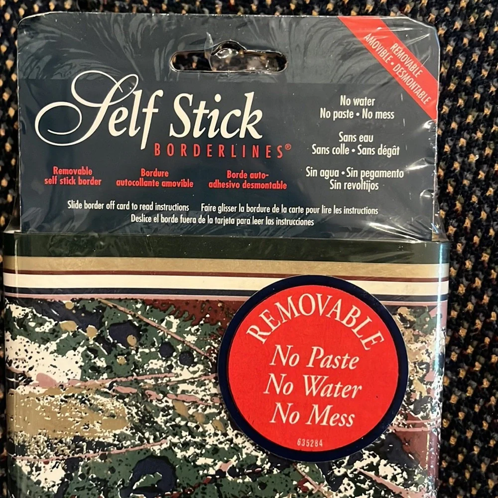 5 packages of self stick borders removable no paste, water or mess 5 yd each
